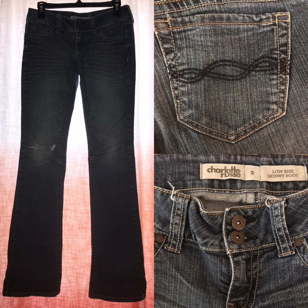 Charlotte russe sz 2 skinny boot cut